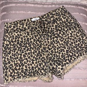 Leopard print shorts